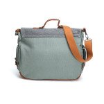 Wholesale Tri-Color Canvas Messenger Bag